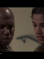 Hilliard Joshua Meeks as 'SSgt Kegann' and Deeti Kingra as 'Cpl Joshi' translating
